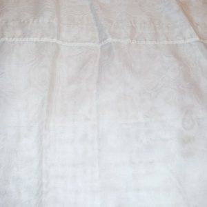 Curtain panel sheer white Vintage Ruler shows 56" X 60"